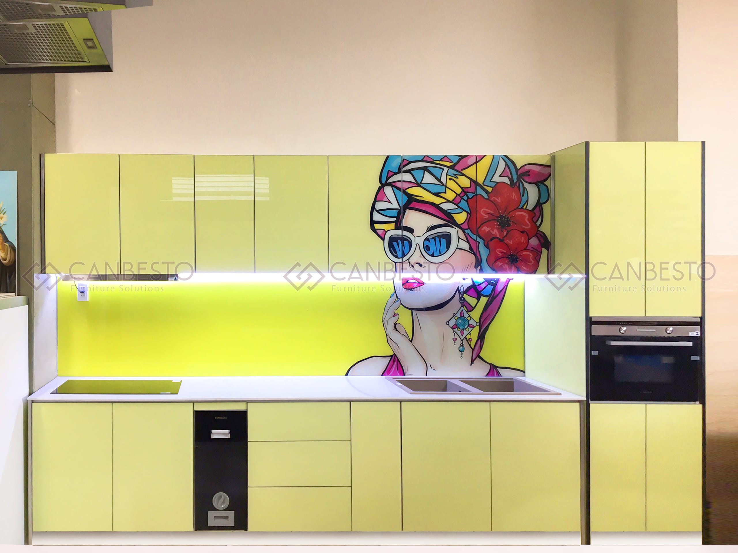 Canbesto: Tủ bếp nhôm kính, thiết kế nội thất tại Biên Hòa
